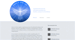 Desktop Screenshot of churchofdivinelight.org
